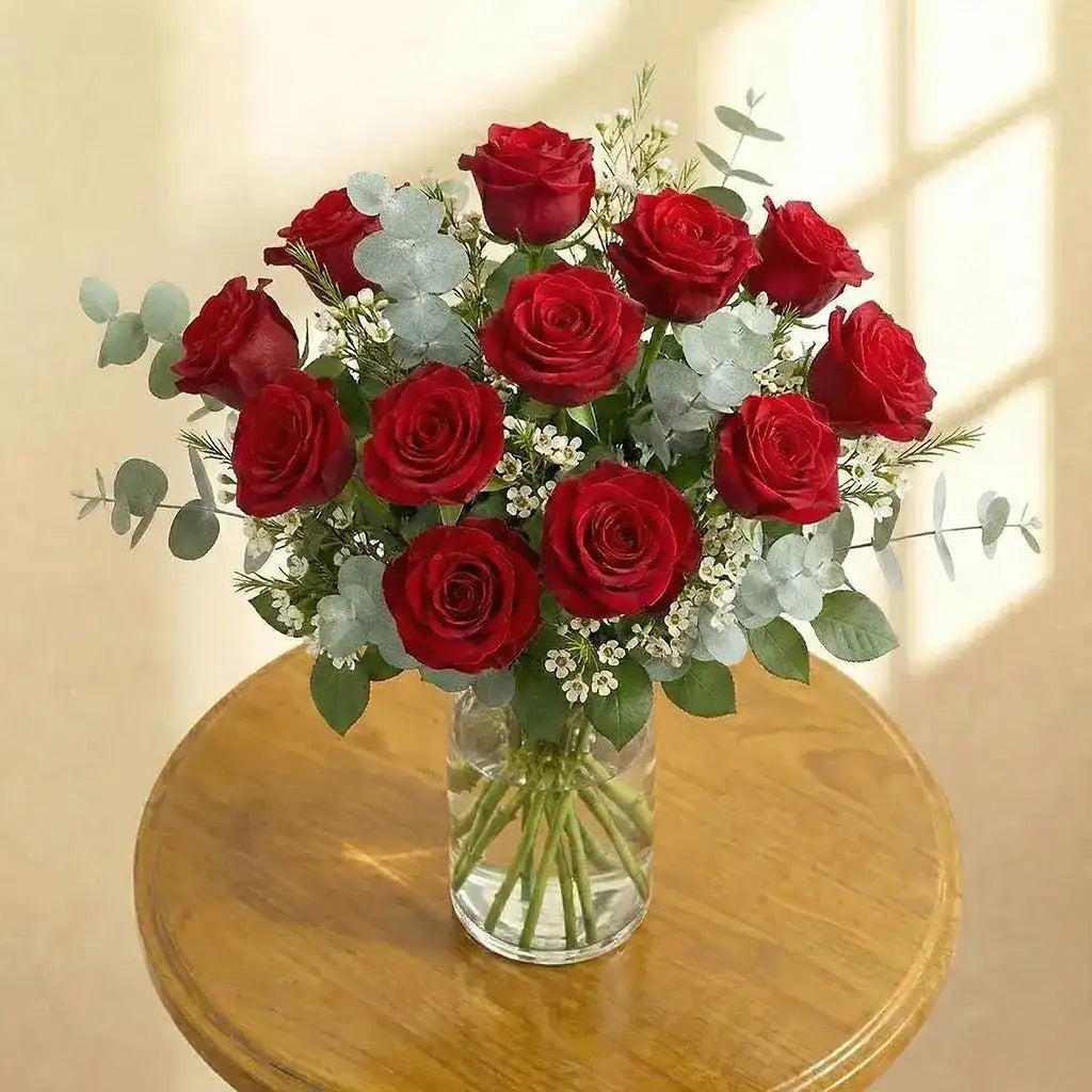 12 Red Roses Bouquet
